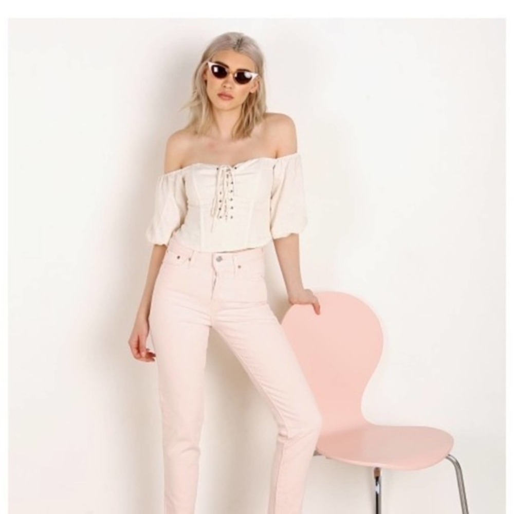 Levi's Premium Wedgie Icon Fit Jean Creole Pink “27 X 26”